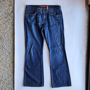 Women's Big Star Boot Cut Blue Jeans 100% Cotton Made in USA 32R